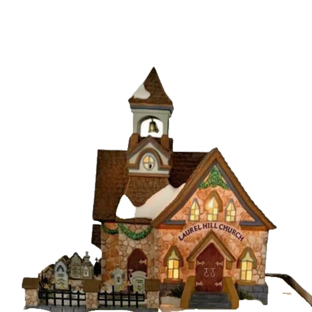 Dept 56 Laurel Hill Church #56629 New England Village In Box W/Light